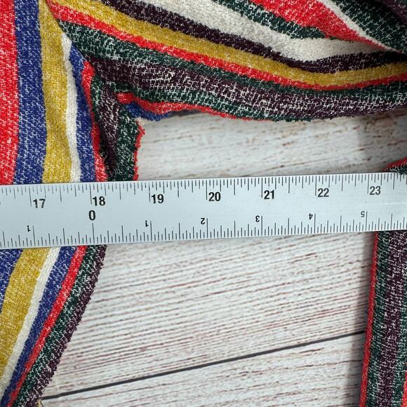 Anthropologie Akemi + Kin Mansoura Striped Wrap Jacket Womens XS Multicolor - Picture 11 of 12